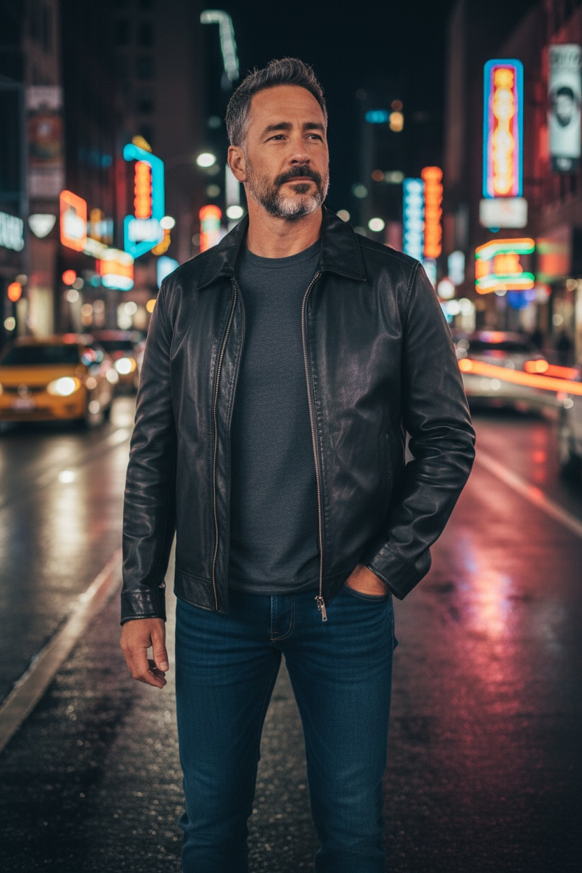 M 100% Leather Jacket